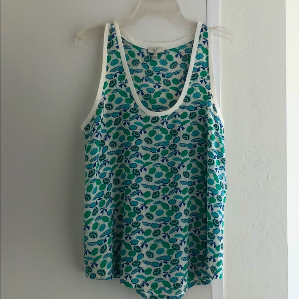 Joie summer print silk tank top